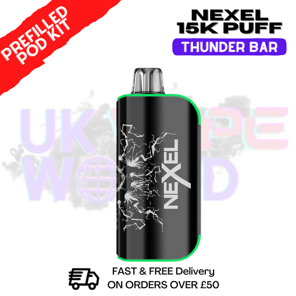 Nexel 15K Thunder Prefilled Pod Kit - Only £10.99