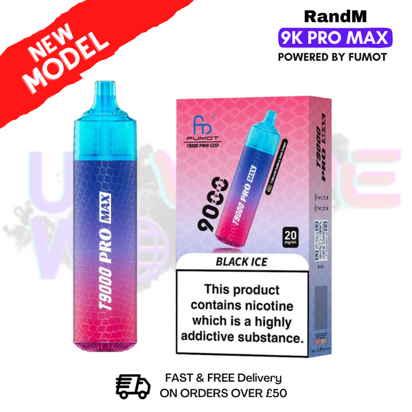 Black Ice RandM T9000 Pro Max Pod Kit - ukvapeworld