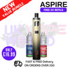 Shop Aspire Pockex Gold Gradient AIO Vape Pen Starter Kit | Cheapest - UK Vape World