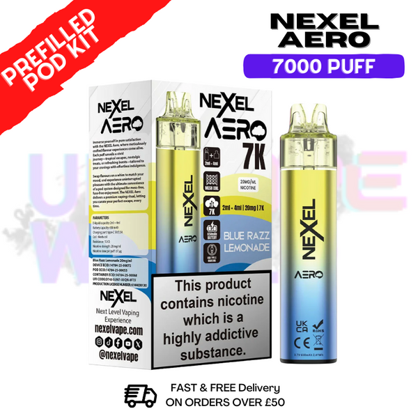Nexel 7K Aero 7000 Puff Prefilled Pod Kit