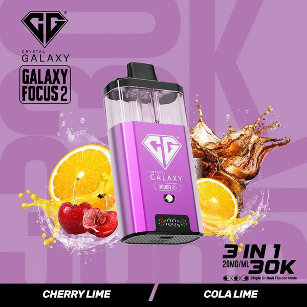 Buy Bulk Crystal Galaxy Focus 2 30000 Puffs - Box of 5 (Ban Proof) - Vape Wholesale Mcr
