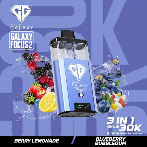 Buy Bulk Crystal Galaxy Focus 2 30000 Puffs - Box of 5 (Ban Proof) - Vape Wholesale Mcr