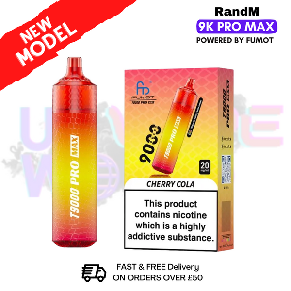 Cherry Cola RandM T9000 Pro Max Pod Kit - ukvapeworld
