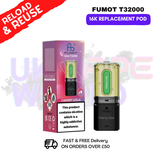 Fumot T32K RandM T32000 REPLACEMENT PODS