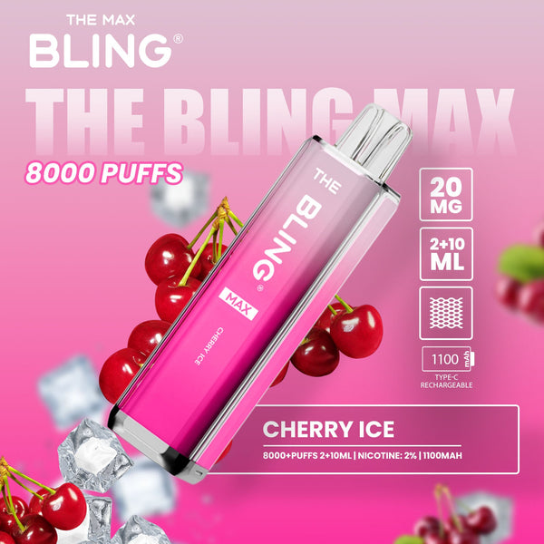 The Bling Max 8000 Puffs Prefilled Pod Vape - Starting From £7.60