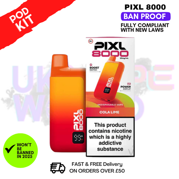 Pixl 8000 Puff Vape Pod Kit | ANY 2 FOR £14