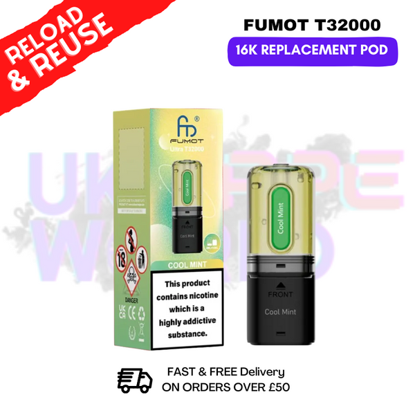 Fumot T32K RandM T32000 REPLACEMENT PODS