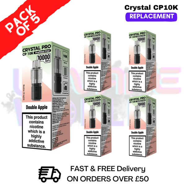 Double Apple CP Pro 10K Replacement Pods Box Of 5 - ukvapeworld
