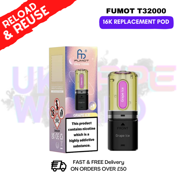 Fumot T32K RandM T32000 REPLACEMENT PODS