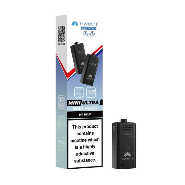 Hayati Mini Ultra 1500 Replacement Pods - Pack Of 5