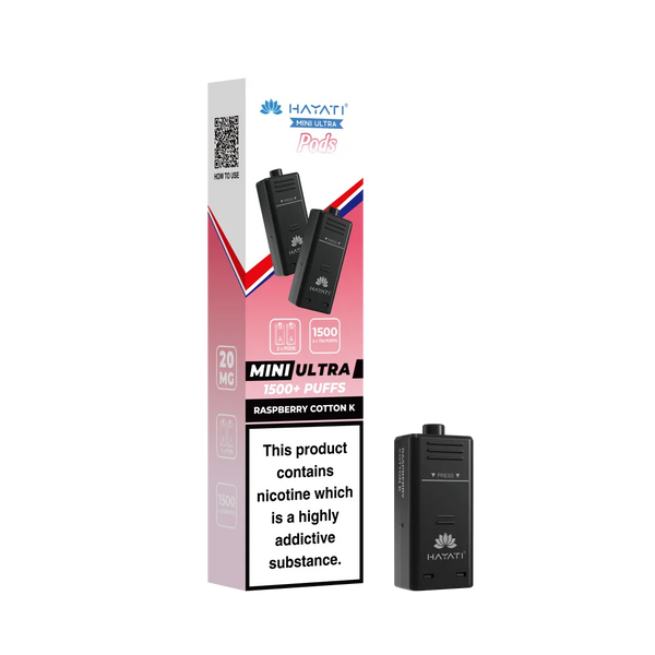 Hayati Mini Ultra 1500 Replacement Pods - Pack Of 5