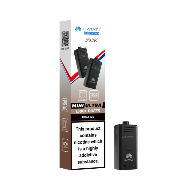 Hayati Mini Ultra 1500 Replacement Pods - Pack Of 5