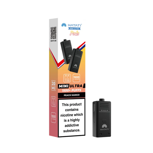 Hayati Mini Ultra 1500 Replacement Pods - Pack Of 5