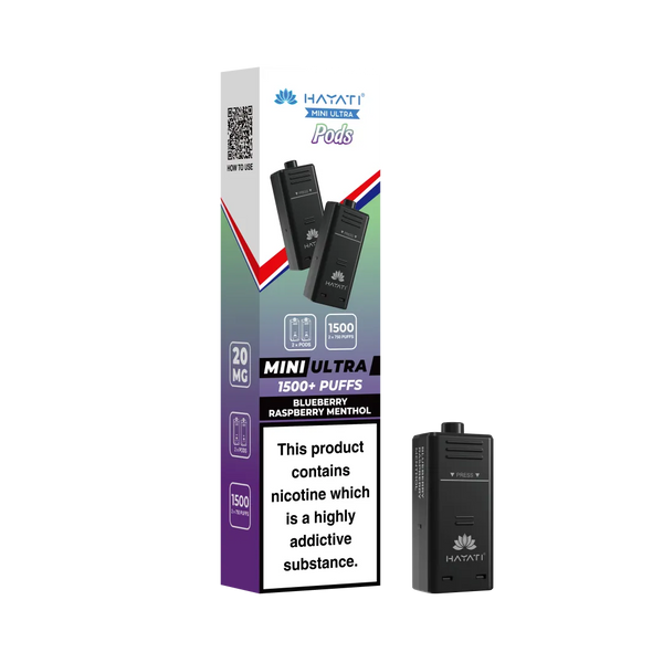 Hayati Mini Ultra 1500 Replacement Pods - Pack Of 5