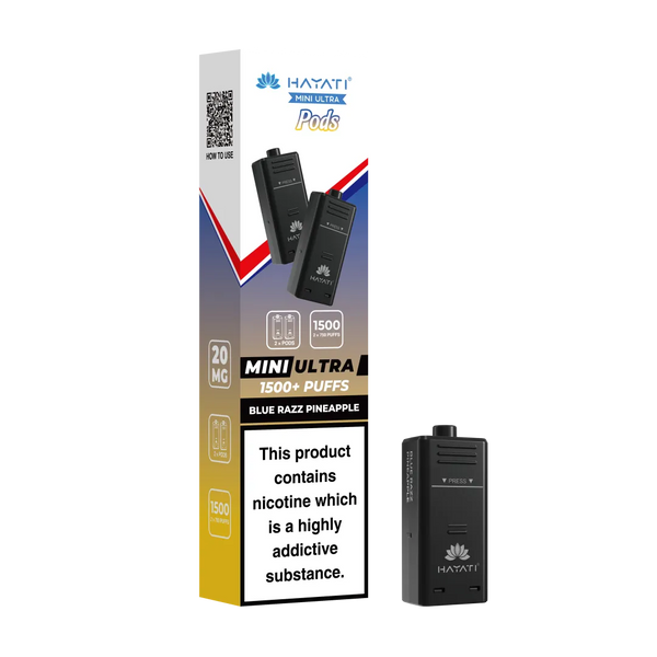 Hayati Mini Ultra 1500 Replacement Pods - Pack Of 5