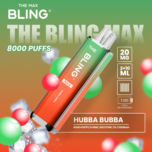 The Bling Max 8000 Puffs Prefilled Pod Vape - Starting From £7.60