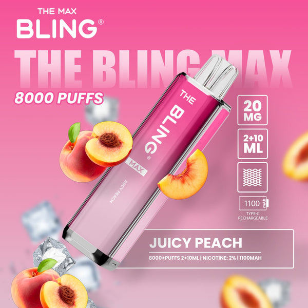 The Bling Max 8000 Puffs Prefilled Pod Vape - Starting From £7.60