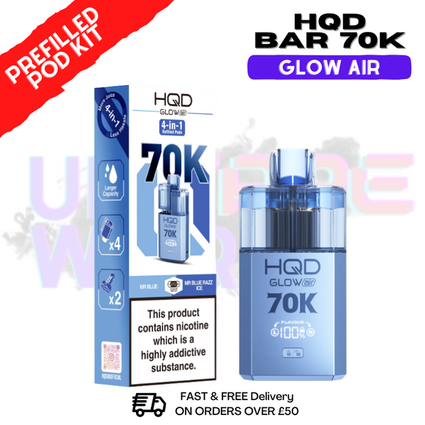 HQD 70K Glow Air 70000 Puff Bar Twist Pod Kit