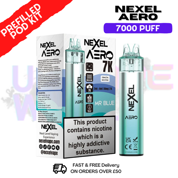 Nexel 7K Aero 7000 Puff Prefilled Pod Kit