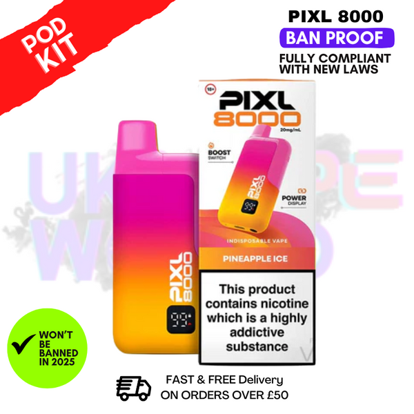 Pixl 8000 Puff Vape Pod Kit | ANY 2 FOR £14