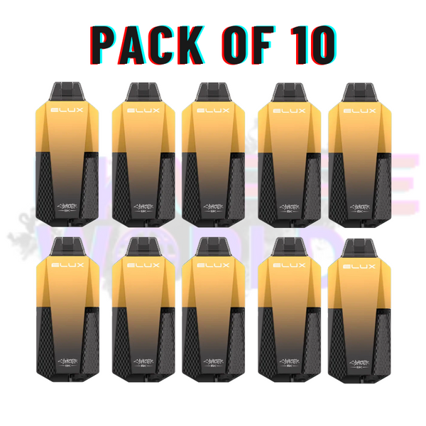 Box Of 10 Pineapple ICE Elux CyberOver 6000 Puff 6K Kit - UK Vape World