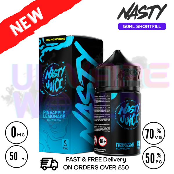 Shop Nasty Juice Asap Pineapple Lemonade 50ml Shortfill |- UK Vape World