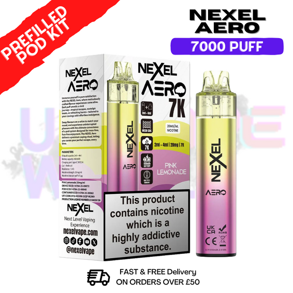 Nexel 7K Aero 7000 Puff Prefilled Pod Kit