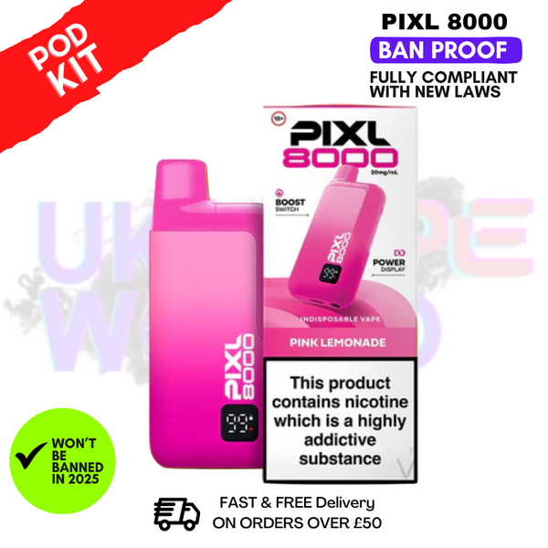 Pixl 8000 Puff Vape Pod Kit | ANY 2 FOR £14