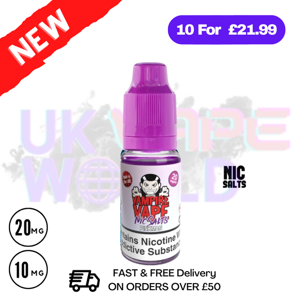 Shop Vampire Vape Pinkman 10ml Nic Salt