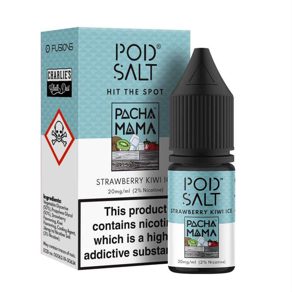 Pod Salt Fusions Pacha Mama Strawberry Kiwi Ice Nic Salt ONLY £3.29 |UK Vape World