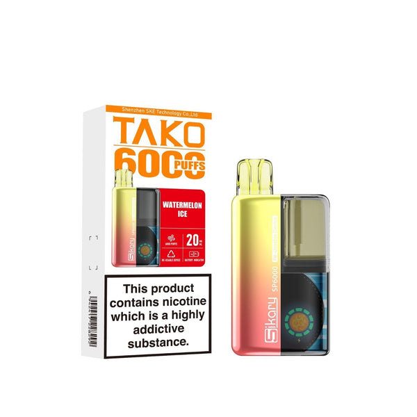 Ske Sikary Tako SP6000 Prefilled Pod Vape Box of 5 - option1