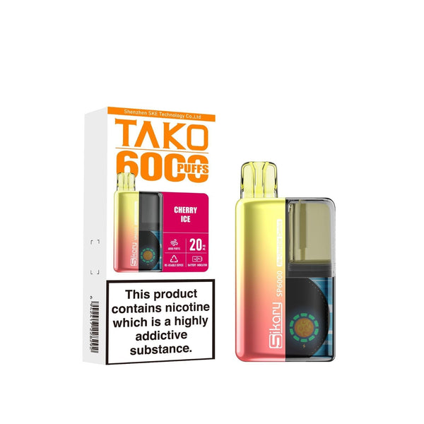 Ske Sikary Tako SP6000 Prefilled Pod Vape Box of 5 - option1