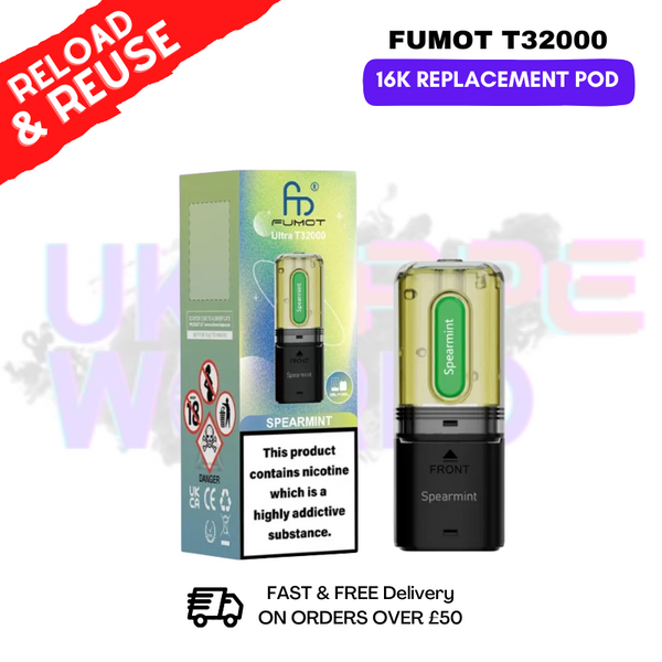 Fumot T32K RandM T32000 REPLACEMENT PODS