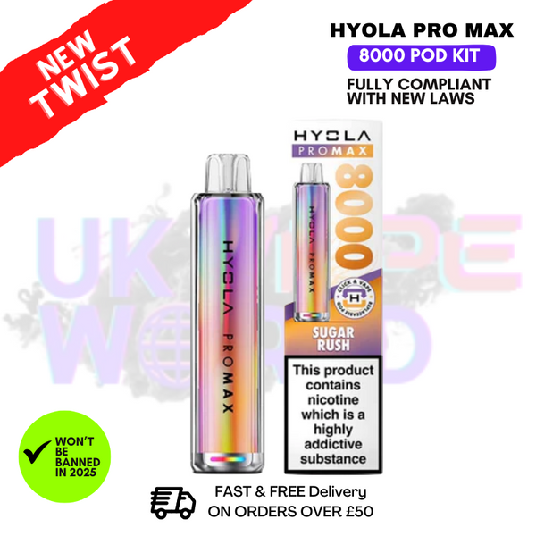 Sugar Rush Hyola Pro Max8000 Puff Prefilled Pod Kit