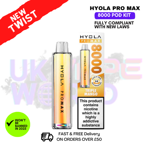 Hyola Pro Max 8000 Puff 8K Kit - ANY 2 FOR £15