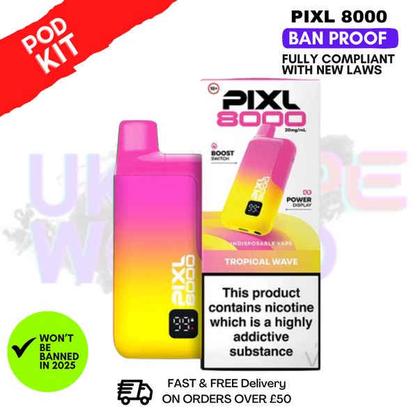Pixl 8000 Puff Vape Pod Kit | ANY 2 FOR £14