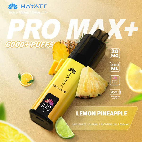 Hayati Pro Max+ 6000 Puffs Vape Kit Box of 10 - Hayati Pro Max+ 6000 Puffs Vape Kit Box of 10 - Direct Vape Wholesale