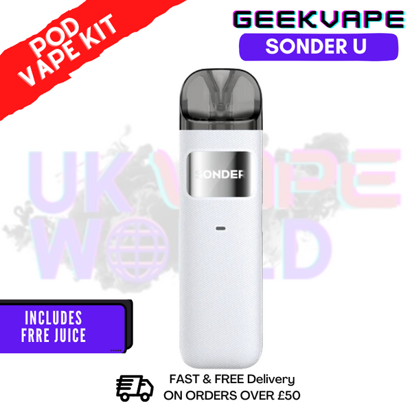 White GeekVape Sonder U Pod Kit