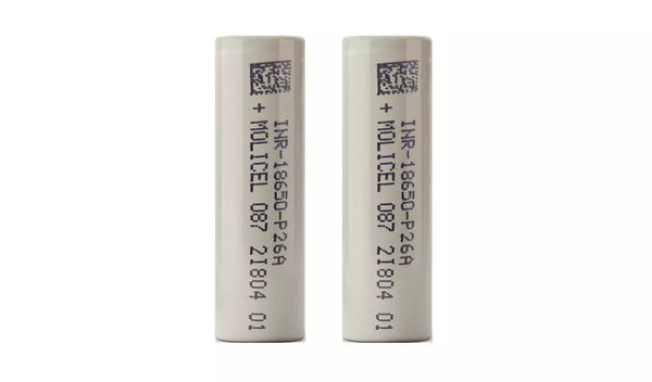 Molicel P26A 18650 Rechargeable Battery x 2 