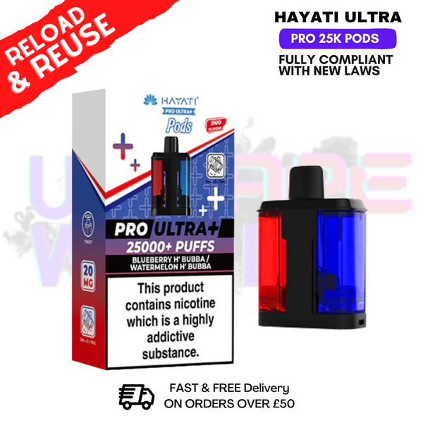 Hayati 25K Replacement Pods Pro Ultra Plus