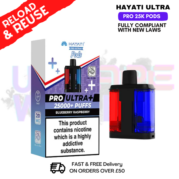 Hayati 25K Replacement Pods Pro Ultra Plus