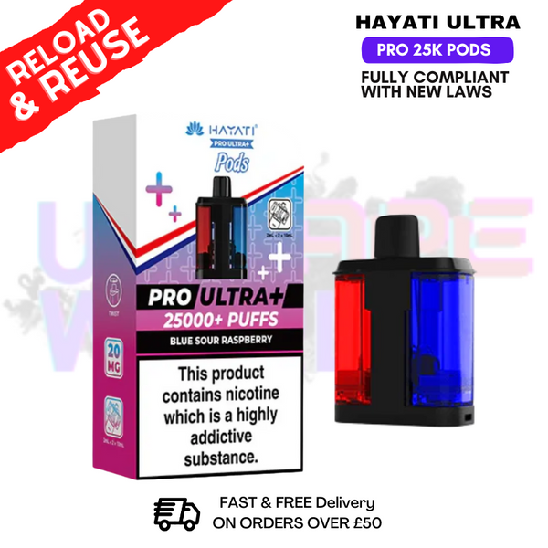 Hayati 25K Replacement Pods Pro Ultra Plus