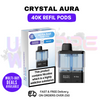 Blue Sour Raspberry - Mr blue - Crystal AURA 40K Replacement Pods Refils - £6.79