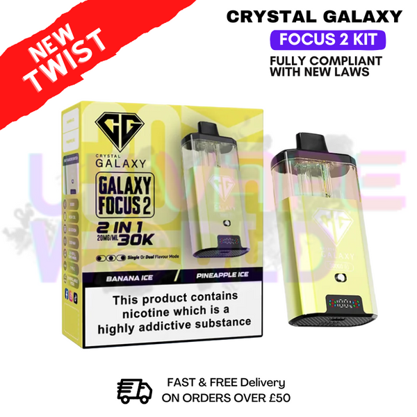Banana ICE Crystal Galaxy 30K Focus 2 Puff Kit