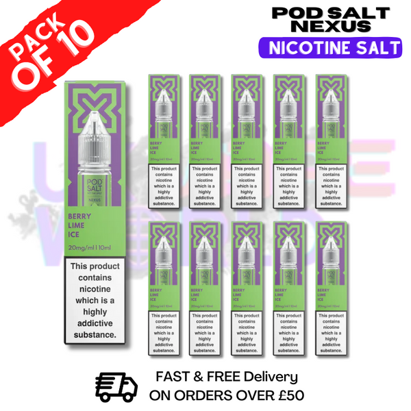 Berry Lime ICE Pod Salt Nexus Nic Salt Box Of 10