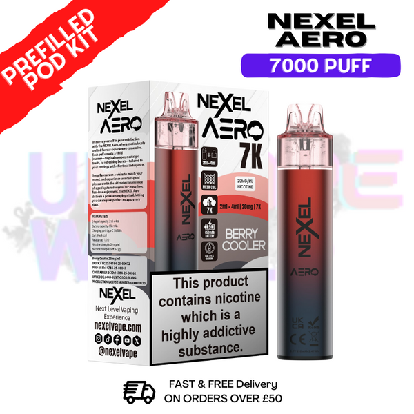 Berry Cooler Nexel 7000 Puff Pod Kit