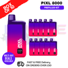 Black Cherry Pixl 8000 Kits Box Of 10 - ukvapeworld