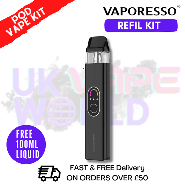 Black Vaporesso Xros 4 Pod Vape Kit