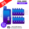 Blue Raspberry pixl 8000 Kits Box Of 10 - ukvapeworld