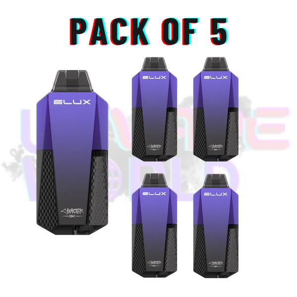 Pack Of 5 CyberOver Elux Blue Sour Rasp